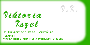 viktoria kszel business card